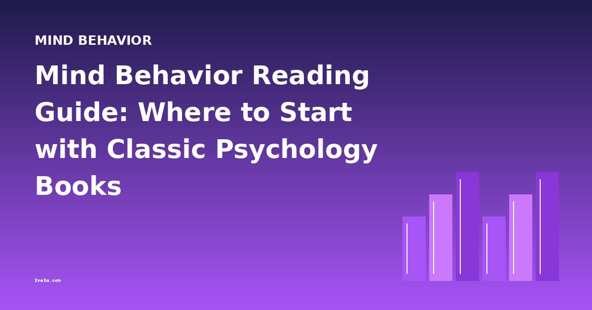Mind Behavior Reading Guide: Where to Start with Classic Psychology Books