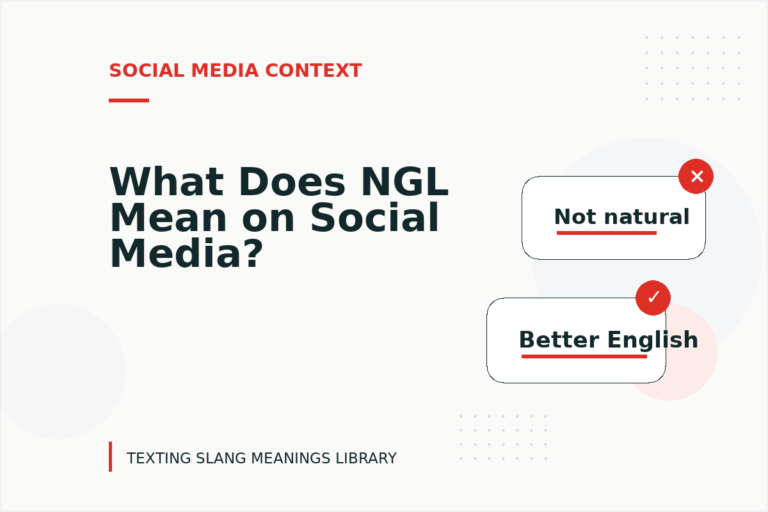 What Does NGL Mean on Social Media?